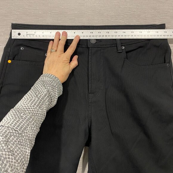 CAT Caterpillar Work Pants Mens 38 x 32 Black Canvas Fleece Lined Insulated - Picture 6 of 12